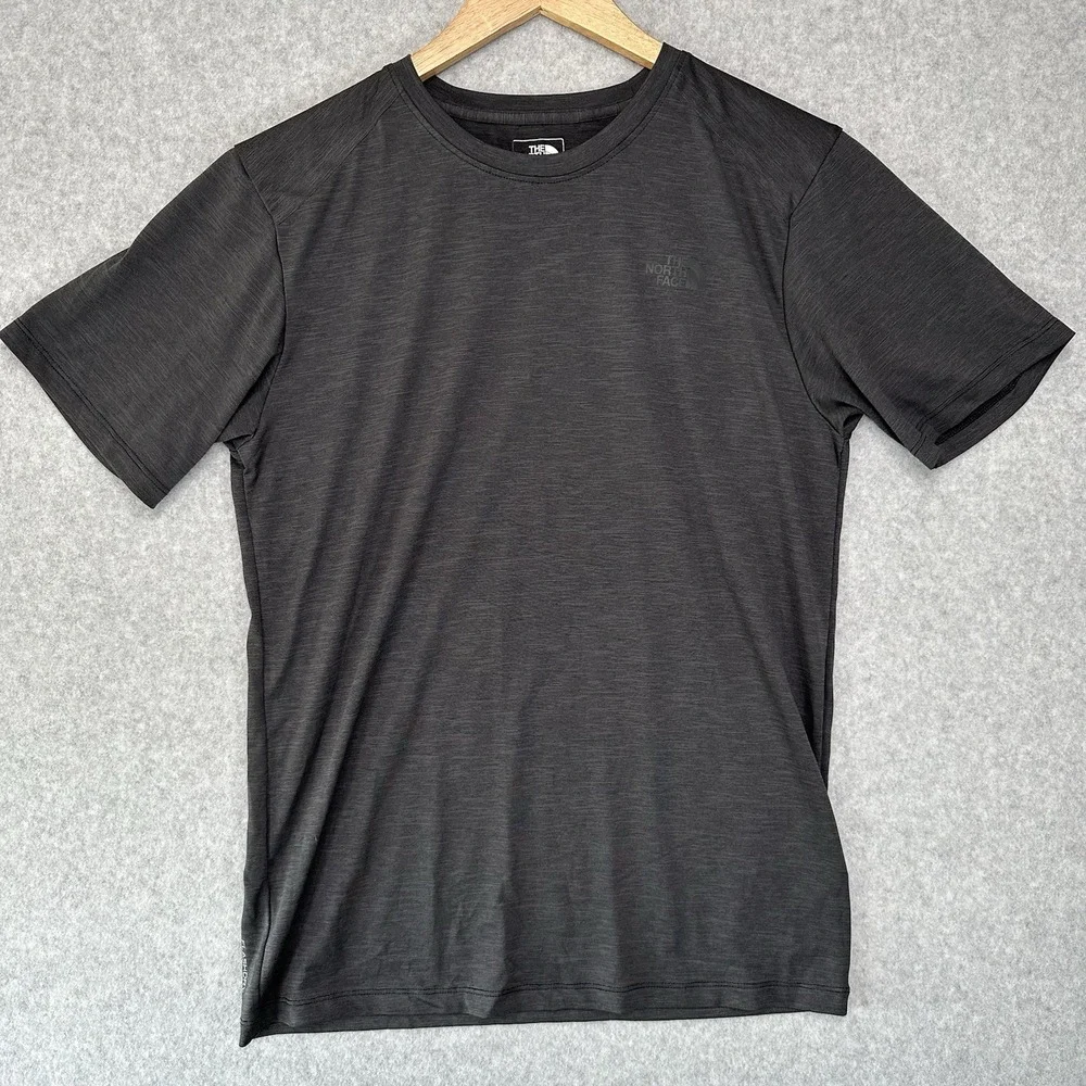 The North Face Mens FlashDry Training T-Shirt Charcoal Heather Grey Small S